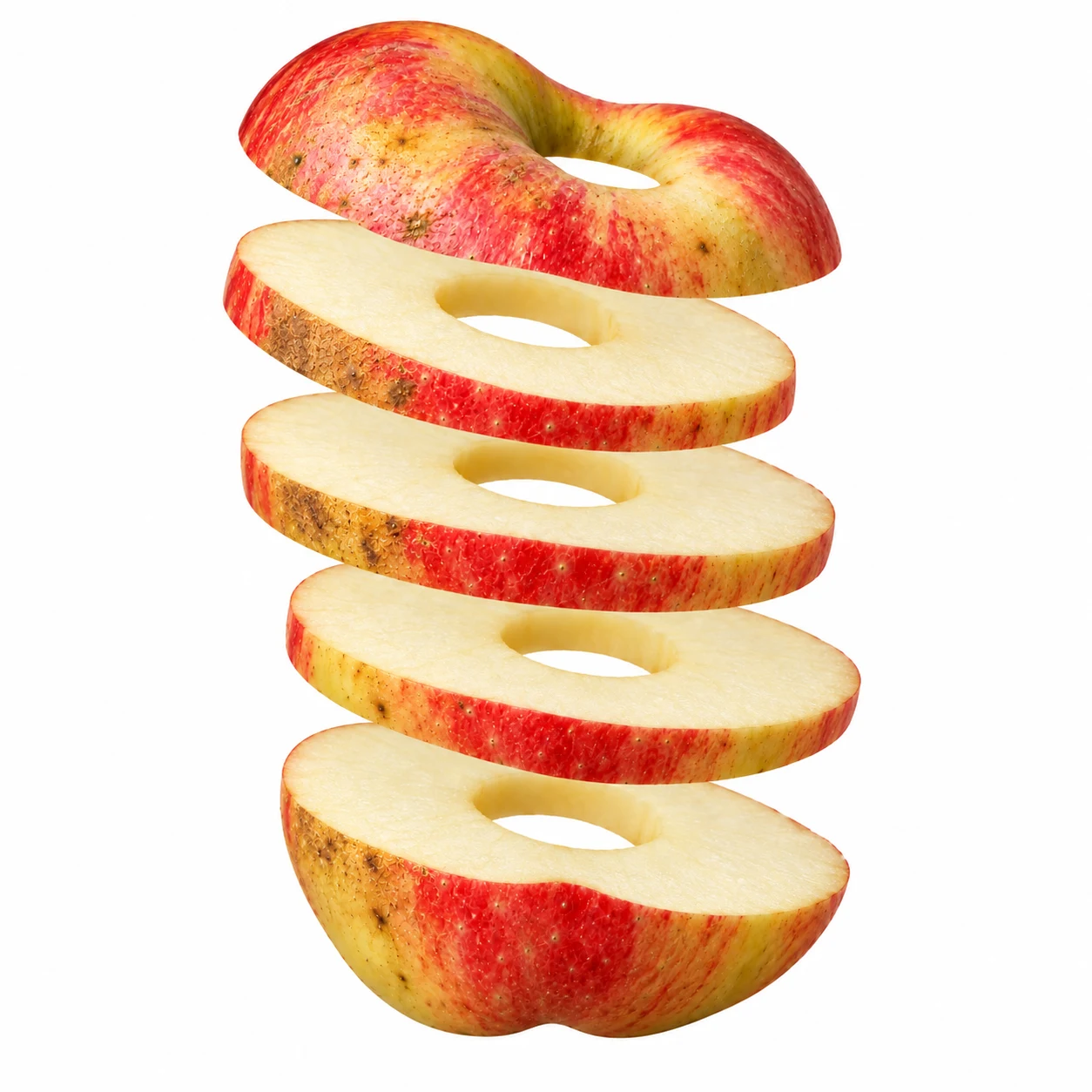 Der Apfel in frischen Scheiben – illustrative Darstellung
